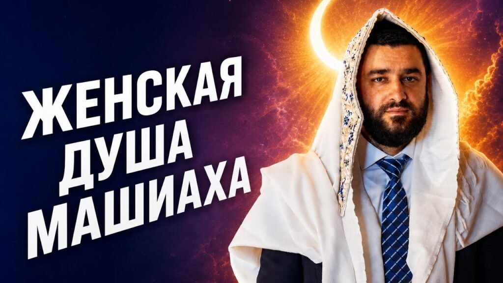 Bearded man in ceremonial white robe and headscarf with a blue tie, against a fiery background and a crescent moon; large Cyrillic title on the left