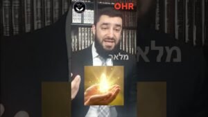 Bearded man in a suit speaking in a library setting, with a glowing golden light image overlaid in the foreground and OHR logo in the top-right corner.